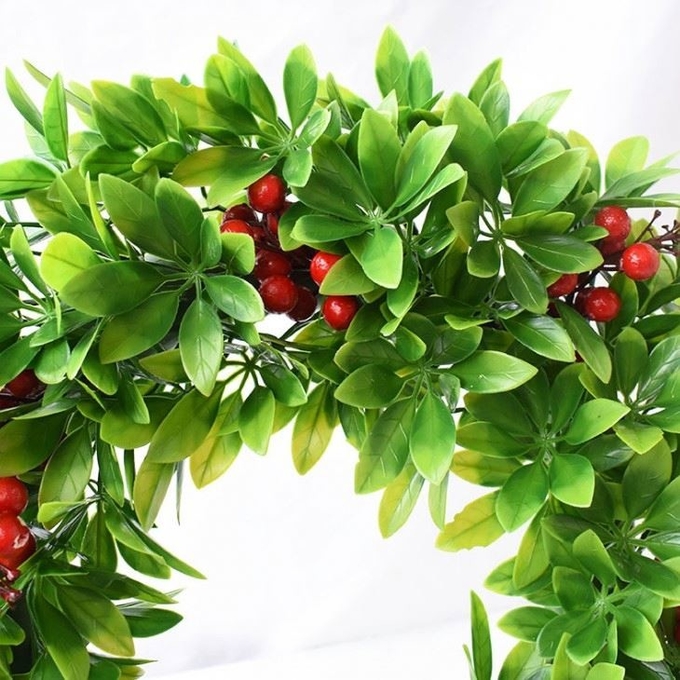 6 des Faux-Grün-Rebefuß swag-Garland Leaves Artificial Plant